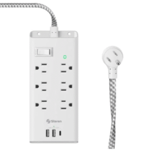 905-455 REGLETA ELECTRICA 6 SALIDAS ENTRADAS USB Y USB-C