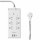 905-455 REGLETA ELECTRICA 6 SALIDAS ENTRADAS USB Y USB-C
