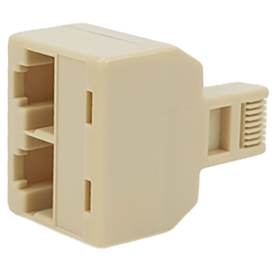 DUPLICADOR PARA INTERNET RJ-45 MACHO CON 2 PUERTOS HEMBRA
